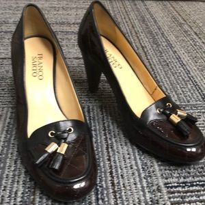 Franco Sarto penny loafer heels